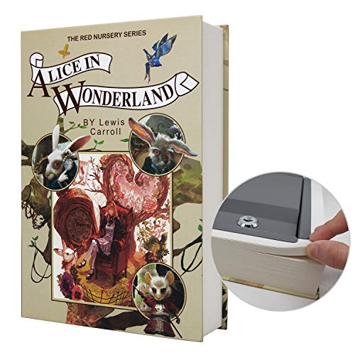 Echtes Papiertransferbuch sicher für Schmuck, Geld und Bargeld, hohl mit verstecktem Fach, Schlüssel und Zahlenschloss (SCHLÜSSEL, Alice) von PACOLO