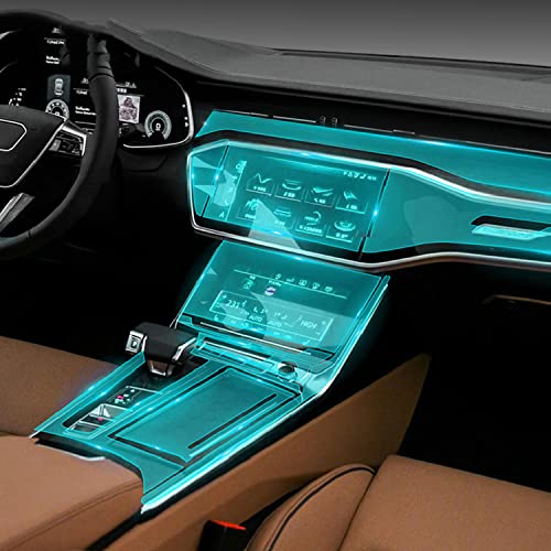 PACSCI Auto-Innen-Mittelkonsole, transparente TPU-Schutzfolie, für Audi S6 RS6 2019–2022 von PACSCI