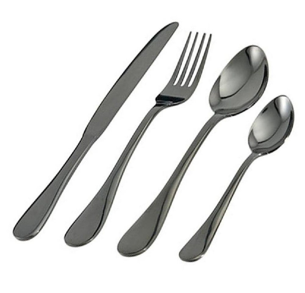 PAD Besteck-Set Besteckset Celebrate glänzend Schwarz (24-teilig) von PAD