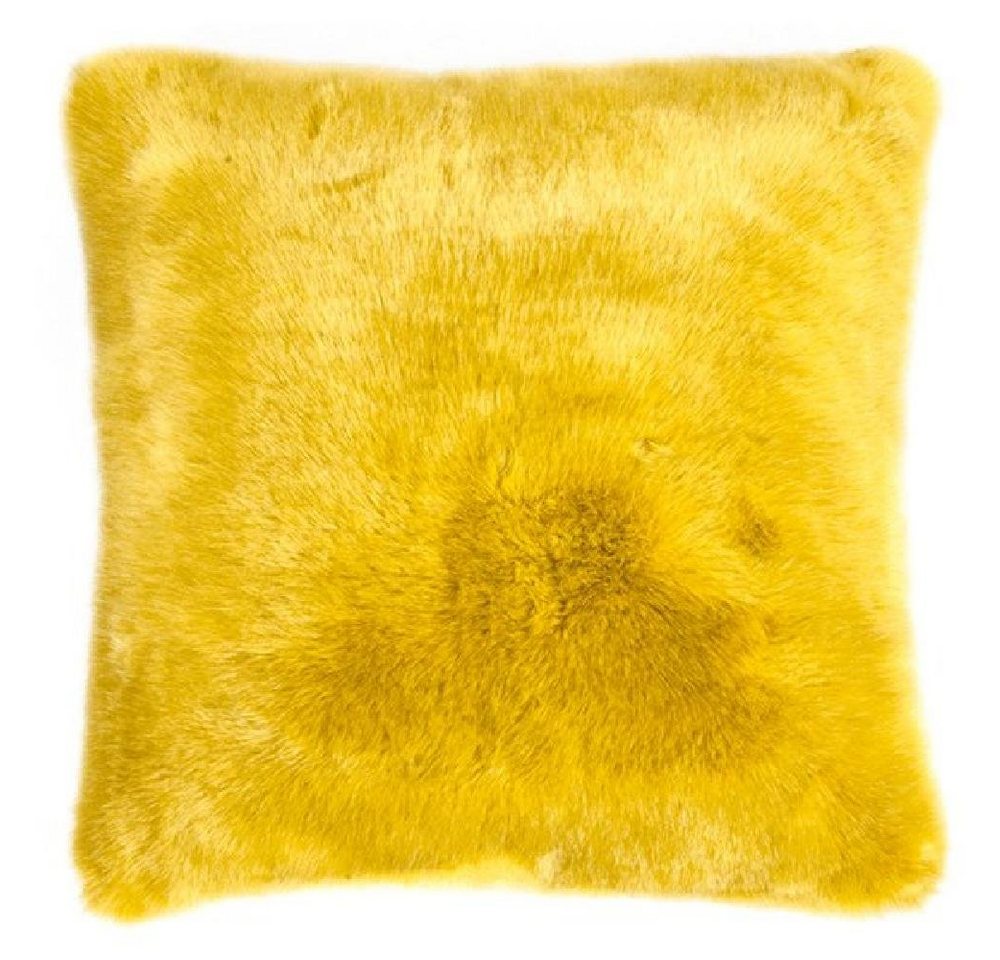 PAD Dekoobjekt Kissenhülle Sheridan Kunstpelz Mustard Gelb (45x45cm) von PAD