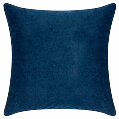 PAD - Elegance - Samt Kissen, Zierkissen, Kissenhülle - 50 x 50 cm - Farbe: Dunkel Blau - ohne Füllung von PAD
