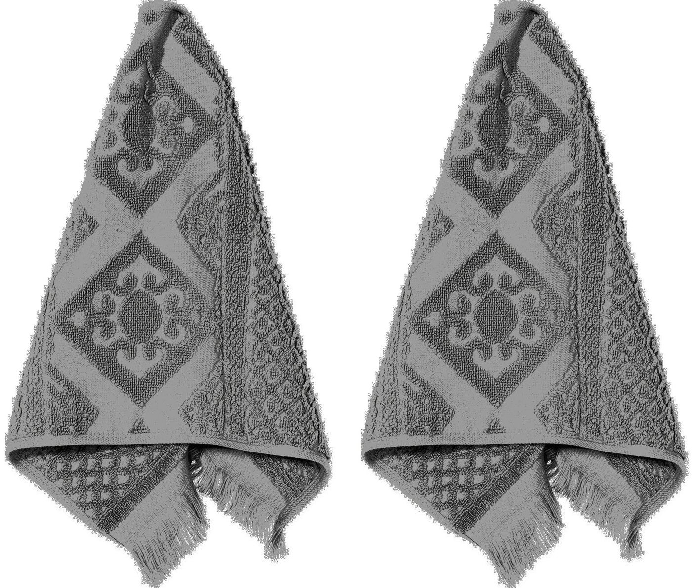 PAD Gästehandtuch Harlem, Frottee (Set, 2-St), Made in Europe von PAD