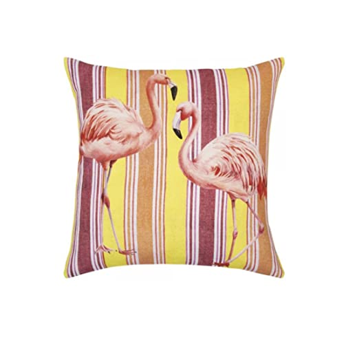 PAD - Kissenhülle, Kissenbezug - Flamingo - 100% Baumwolle - Farbe: Pink - 45 x 45 cm von PAD