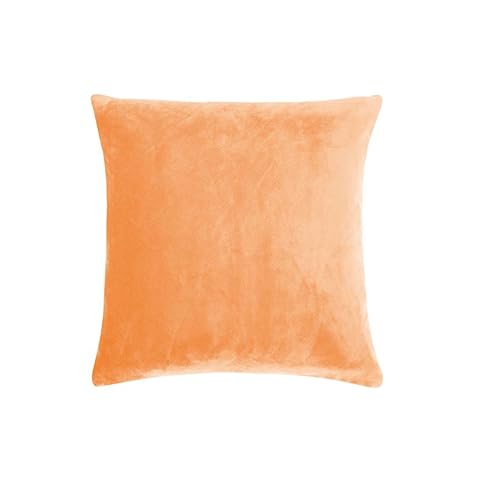 PAD - Kissenhülle, Kissenbezug - Samt - Smooth - 100% Polyester - Farbe: Soft Orange - 50 x 50 cm PAD - Kissenhülle, Kissenbezug - Samt - Smooth - 100% Polyester - Farbe: Soft Orange - 50 x 50 cm von PAD