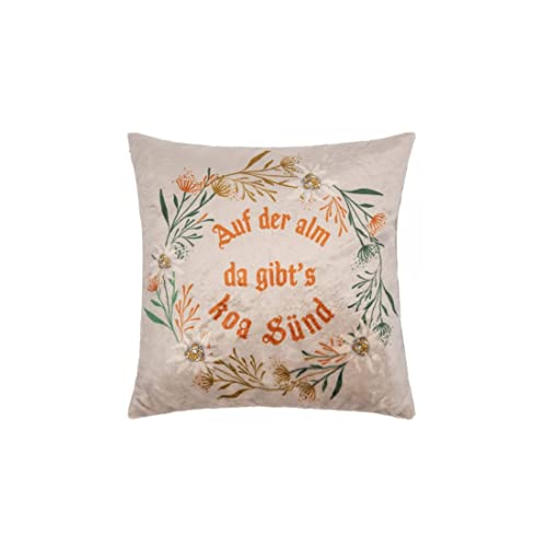 PAD - Kissenhülle, Kissenbezug - Sepp - Auf der ALM - 100% Polyester - Farbe: White - 40 x 40 cm PAD - Kissenhülle, Kissenbezug - Sepp - Auf der ALM - 100% Polyester - Farbe: White - 40 x 40 cm von PAD