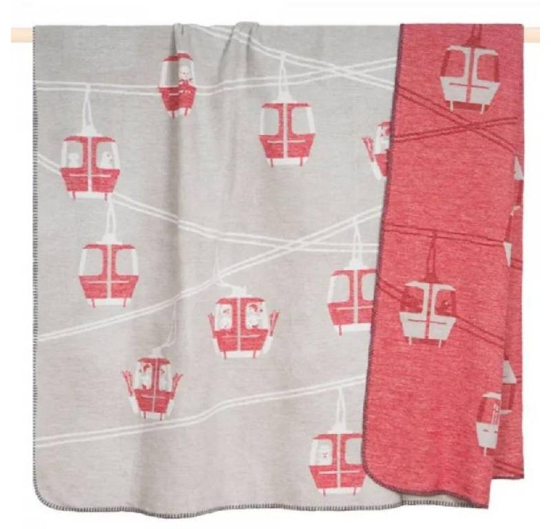 PAD Kissenhülle Decke Resort Gondel Seilbahn Gondola Rot (150x200cm) von PAD