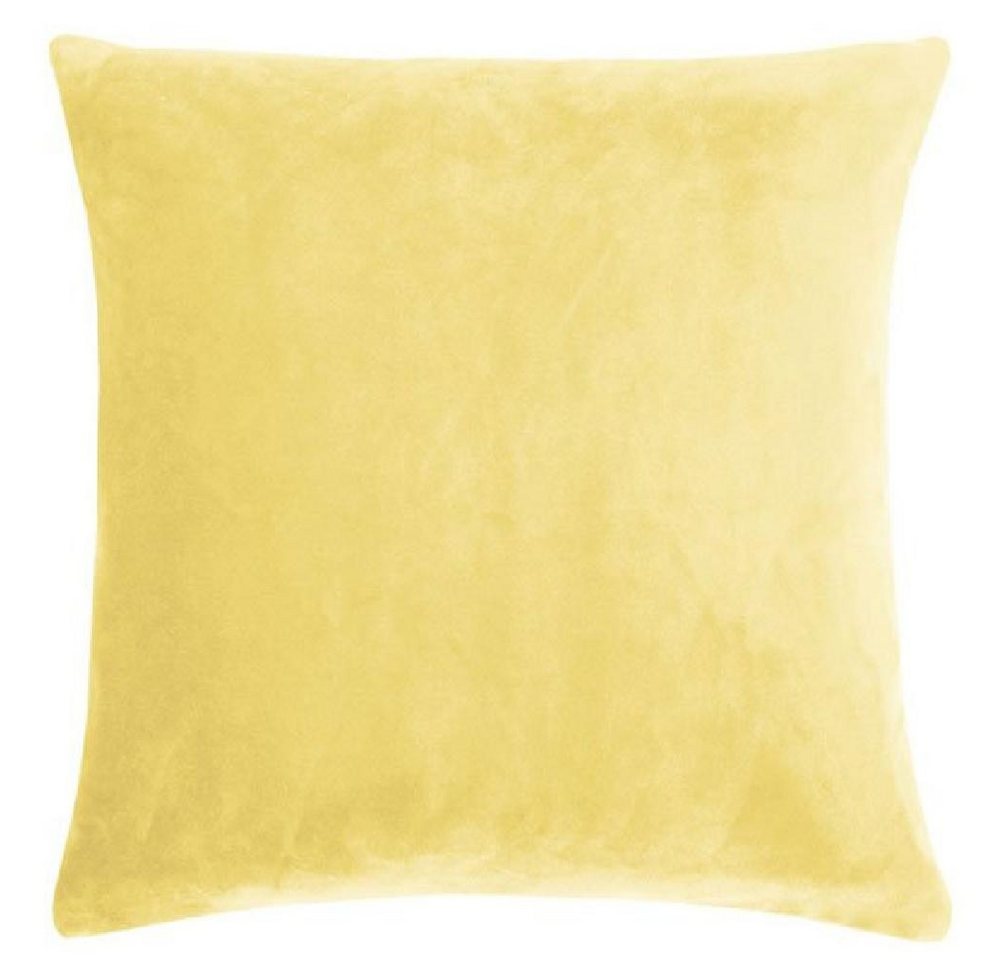 PAD Kissenhülle Kissenhülle Samt Smooth Gelb (50x50cm) von PAD