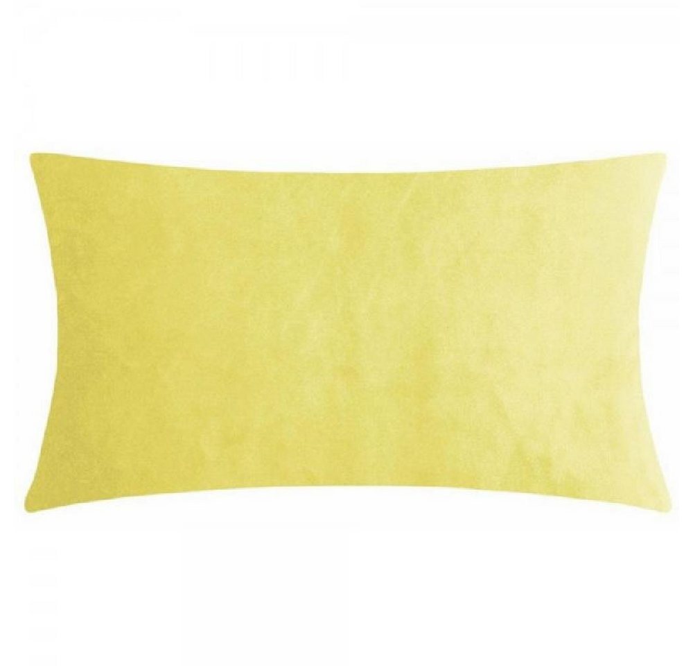 Kissenhülle Kissenhülle Samt Smooth Yellow (25x50cm), PAD von PAD