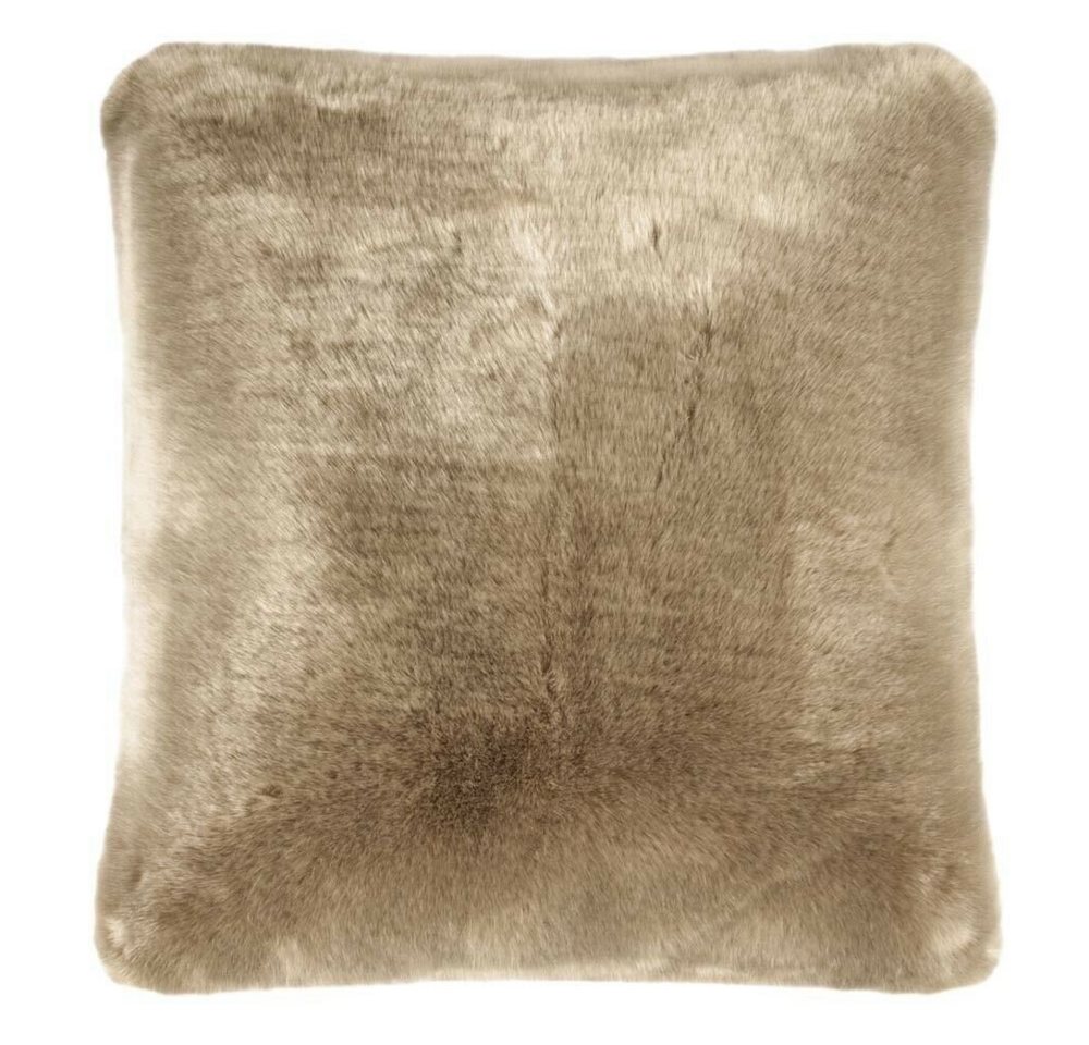 PAD Kissenhülle Pad Kissen SHERIDAN Fellkissen Taupe 45x45 von PAD