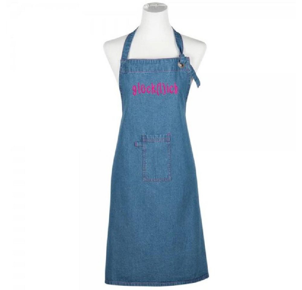 PAD Kochschürze Pad Schürze Denim Glückl(i)ch Pink von PAD