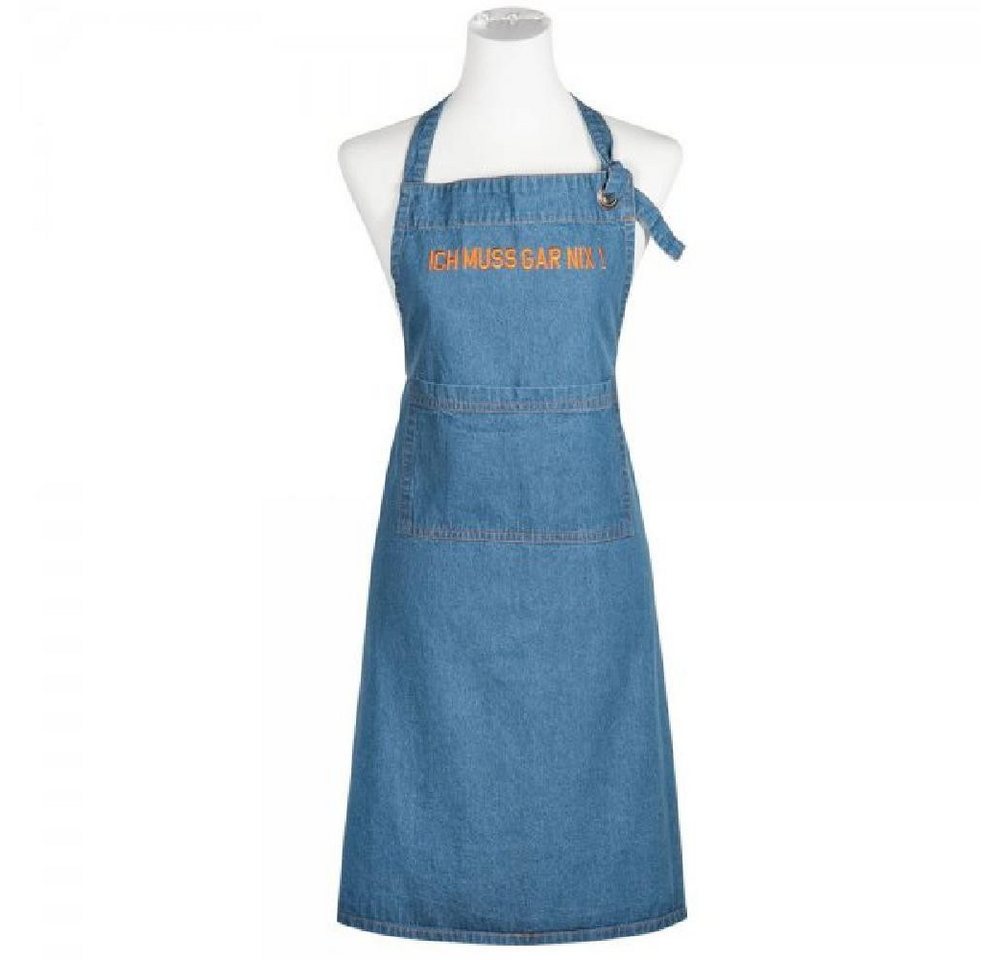 PAD Kochschürze Pad Schürze Denim Ich muss gar nichts! Orange PAD Kochschürze Pad Schürze Denim Ich muss gar nichts! Orange von PAD