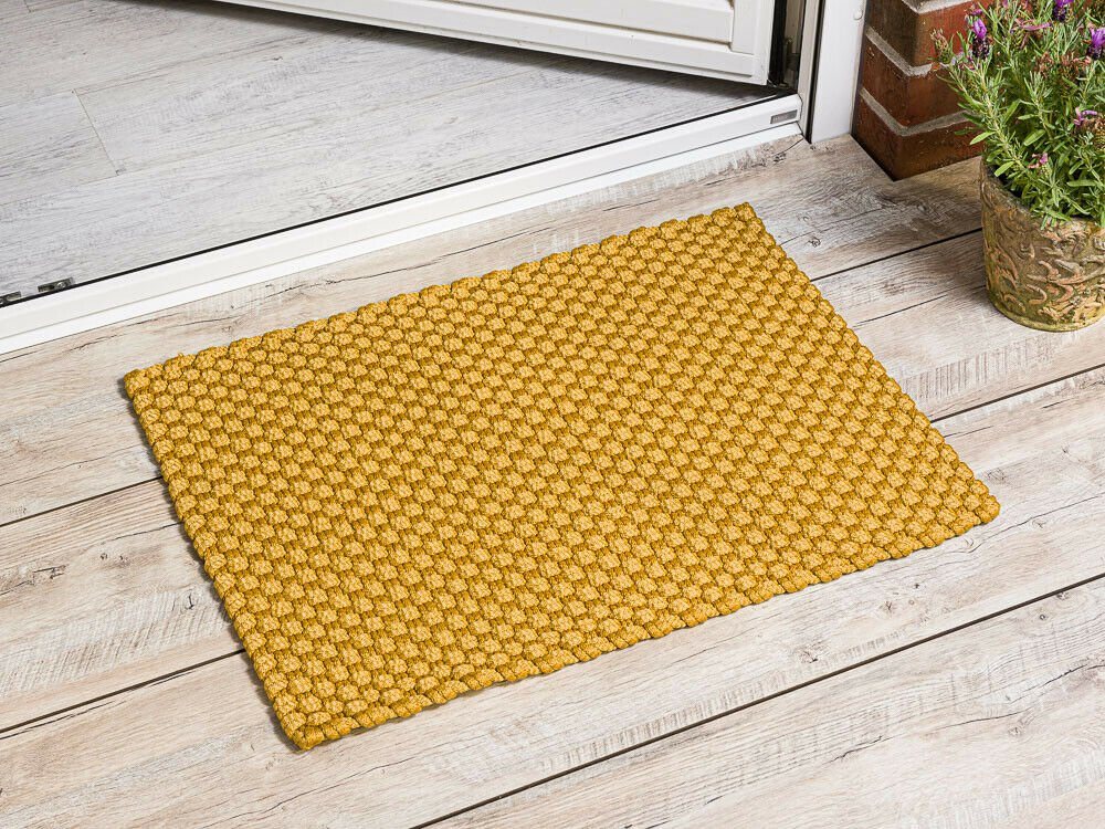 Teppich Pad Fußmatte UNI Gelb 52x72 cm, PAD von PAD