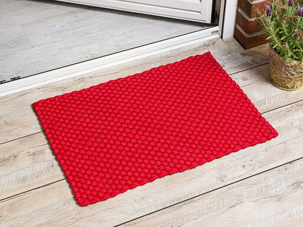 Teppich Pad Fußmatte UNI Rot 52x72 cm, PAD von PAD