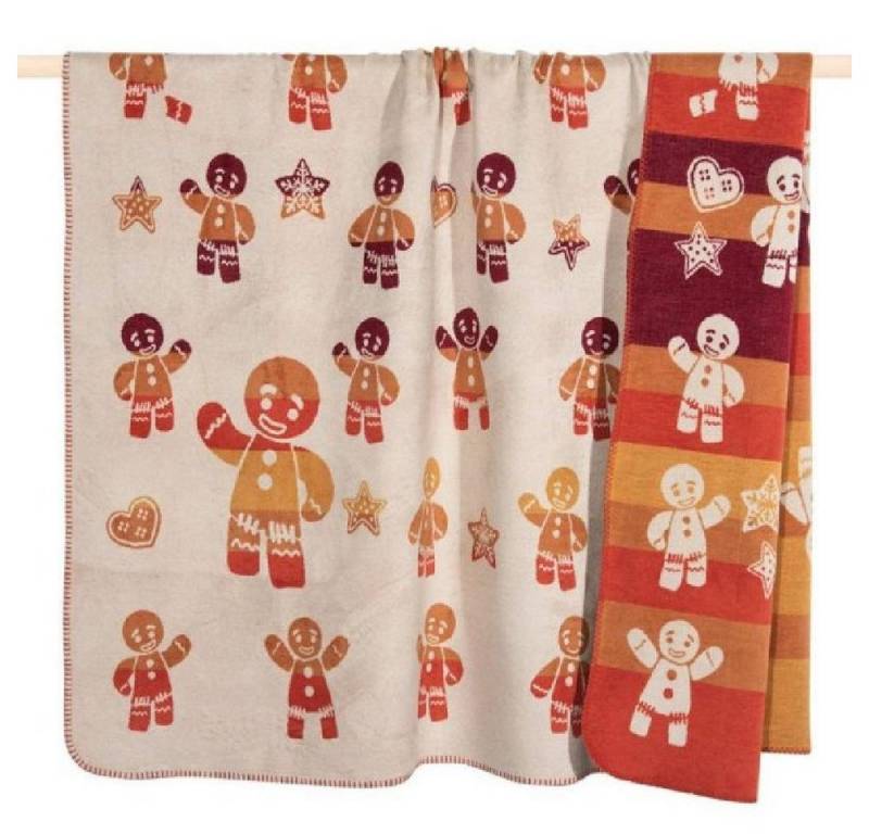 Wohndecke Decke Ginger Sand Lebkuchenmänner (150x200cm), PAD von PAD