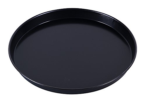 Paderno 11740–32 Eisen Pizza Pfanne, runde Backform, für Pizza, Focaccia, Kuchen, Hochtemperaturbeständig bis 280°, Karbon, 32 cm, Blau von PADERNO