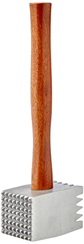 Paderno 42508–00 Fleischklopfer Holz Griff, Doppelseitig Schnitzelklopfer für Schnitzel, Koteletts, Steaks, Aluminium, 34 cm Paderno 42508–00 Fleischklopfer Holz Griff, Doppelseitig Schnitzelklopfer für Schnitzel, Koteletts, Steaks, Aluminium, 34 cm von PADERNO