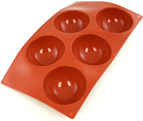 Paderno Backform aus Silikon in Lebensmittelqualität 5 Halbkugeln Paderno Backform aus Silikon in Lebensmittelqualität 5 Halbkugeln von PADERNO