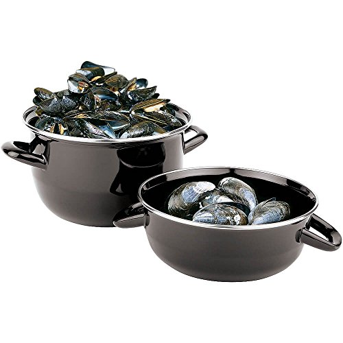 Paderno World Cuisine Muscheltopf aus emailliertem Stahl, 2 kg von PADERNO