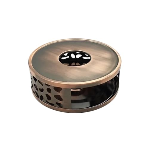 Edelstahl-Heizsockel, Teekannenständer, hohles Design, Kerzenwärmer, Zubehör for Teezeremonien, Wärmedämmwerkzeuge for Zuhause(Bronze) von PADGCNOR