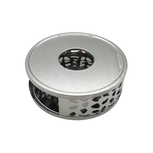 Edelstahl-Heizsockel, Teekannenständer, hohles Design, Kerzenwärmer, Zubehör for Teezeremonien, Wärmedämmwerkzeuge for Zuhause(Silver) von PADGCNOR