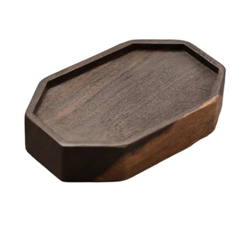 Handgefertigter Teekannenhalter aus Blackwood-Holz, Pflaumenblüte, Trockeneinweichplattform, kleine Teegeschirrstütze aus Massivholz, Geschirrzubehör(B-19X11.8X3.8CM) von PADGCNOR