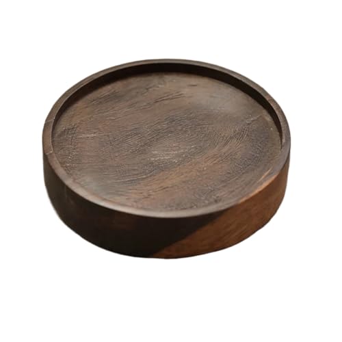 Handgefertigter Teekannenhalter aus Blackwood-Holz, Pflaumenblüte, Trockeneinweichplattform, kleine Teegeschirrstütze aus Massivholz, Geschirrzubehör(C-14.8X3.4CM) von PADGCNOR