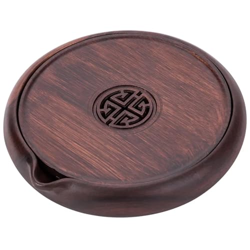 Holz Teekanne Untersetzer Ebenholz Tee Tabletts Handgemachte Topf Halter Kaffee Tee Zubehör von PADGCNOR