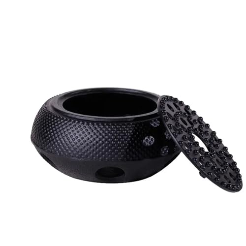 Schwarz Gusseisen Teekanne Wärmer Kerze Stehen Halter Herd Heizung Tee Topf Halter for Heizung Tee, Kaffee und Milch X0M7P9 von PADGCNOR