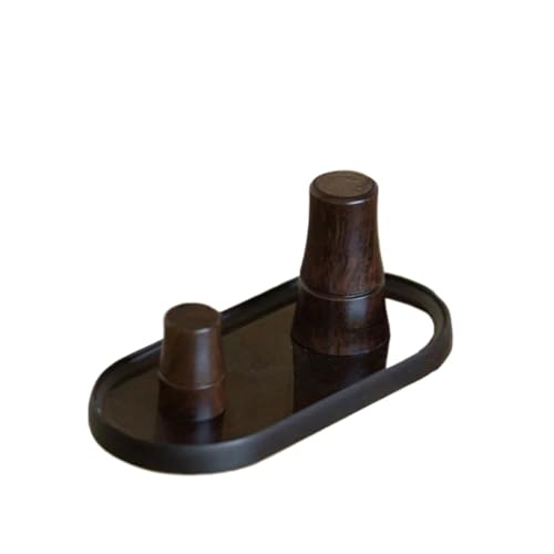 Teekannenständer aus schwarzem Sandelholz, Deckelhalter aus massivem Holz, violetter Tontopf, sonnengehärtete Halterung, Zisha-Topfdeckelständer, Zubehör for die Teezeremonie von PADGCNOR