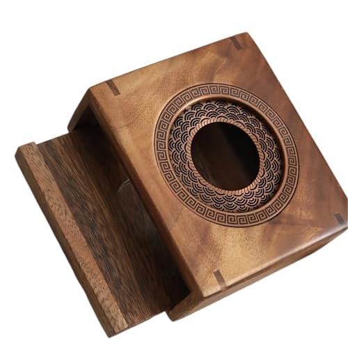 Teekannenwärmer aus Holz mit Teelichthalter, tragbare Teelicht-Heizbasis for Servieren von Tee auf dem Tisch von PADGCNOR