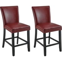 Padma House 2er Set Barhocker,Thekenhohe Barstühle mit Massivholzbeinen, Esszimmerstühle mit Memory Foam Sitz, atmungsaktives Leder, einfache Padma House 2er Set Barhocker,Thekenhohe Barstühle mit Massivholzbeinen, Esszimmerstühle mit Memory Foam Sitz, atmungsaktives Leder, einfache von PADMA HOUSE