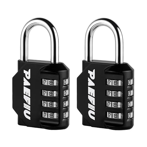 Zahlenschloss Vorhängeschloss 4 Stellig, Schloss mit Zahlencode Robust Spindschloss aus Zinklegierung für Schrank Schubladen Schule Fitnessstudio Zahlenschloss Vorhängeschloss 4 Stellig, Schloss mit Zahlencode Robust Spindschloss aus Zinklegierung für Schrank Schubladen Schule Fitnessstudio von PAEFIU