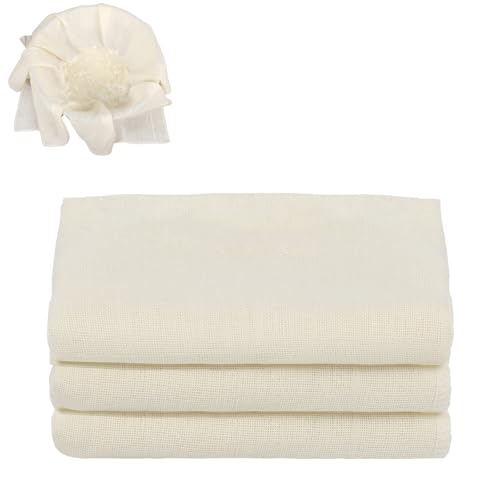 3 Stück Passiertuch, 50 x 50 cm Käsetuch Waschbare Mulltücher, Abseihtuch Wiederverwendbar zum Sieben von Saft Käse Tee Nussmilch Suppe Joghurt Tofu 3 Stück Passiertuch, 50 x 50 cm Käsetuch Waschbare Mulltücher, Abseihtuch Wiederverwendbar zum Sieben von Saft Käse Tee Nussmilch Suppe Joghurt Tofu von PAEFIU