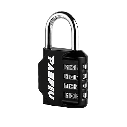 Zahlenschloss Vorhängeschloss 4 Stellig, Schloss mit Zahlencode Robust Spindschloss aus Zinklegierung für Schrank Schubladen Schule Fitnessstudio Zahlenschloss Vorhängeschloss 4 Stellig, Schloss mit Zahlencode Robust Spindschloss aus Zinklegierung für Schrank Schubladen Schule Fitnessstudio von PAEFIU