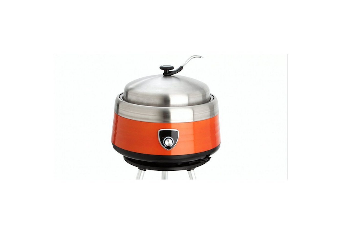 PAELLA WORLD Camping-Gasgrill Vulcano Orange Tragbarer Holzkohlegrill Ø 30 cm von PAELLA WORLD