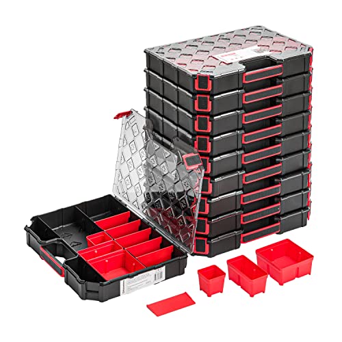 10x Modulierter Sortimentskasten Kleinteilemagazin – 284 x 390 x 60 mm - Sortierkasten mit Transparent Deckel Sortierkoffer Werkzeugbox Sortimentskoffer Kasten mit herausnehmbaren Fächern 10x Modulierter Sortimentskasten Kleinteilemagazin – 284 x 390 x 60 mm - Sortierkasten mit Transparent Deckel Sortierkoffer Werkzeugbox Sortimentskoffer Kasten mit herausnehmbaren Fächern von PAFEN