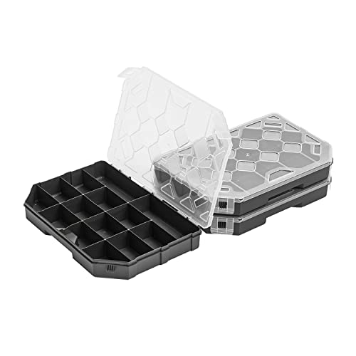 3x Sortimentskasten Kleinteilemagazin – 195 x 284 x 40 mm - Sortierkasten mit Transparent Deckel Sortierkoffer Werkzeugbox Sortimentskoffer 3x Sortimentskasten Kleinteilemagazin – 195 x 284 x 40 mm - Sortierkasten mit Transparent Deckel Sortierkoffer Werkzeugbox Sortimentskoffer von PAFEN