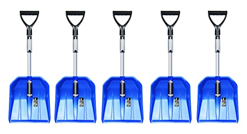 5X Auto-Schneeschaufel – Teleskopische Schneeräumer - Kunststoff-Blatt, Aluminium-Stiel von PAFEN