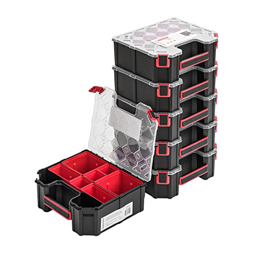 6x Modulierter Sortimentskasten Kleinteilemagazin – 243 x 284 x 105 mm - Sortierkasten mit Transparent Deckel Sortierkoffer Werkzeugbox Sortimentskoffer Kasten mit herausnehmbaren Fächern 6x Modulierter Sortimentskasten Kleinteilemagazin – 243 x 284 x 105 mm - Sortierkasten mit Transparent Deckel Sortierkoffer Werkzeugbox Sortimentskoffer Kasten mit herausnehmbaren Fächern von PAFEN