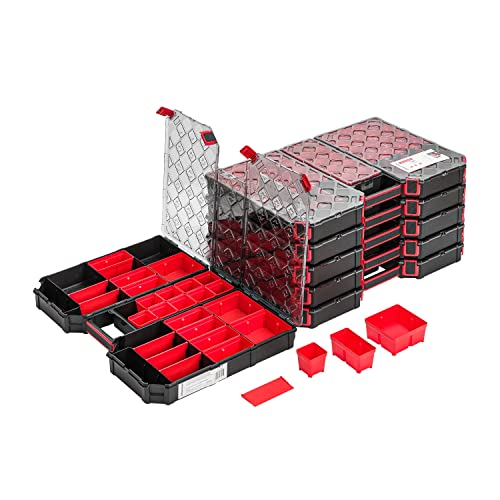 6x Modulierter Sortimentskasten XXL – 390 x 577 x 60 mm - Kleinteilemagazin Sortierkasten mit Transparent Deckel Sortierkoffer Werkzeugbox Sortimentskoffer 6x Modulierter Sortimentskasten XXL – 390 x 577 x 60 mm - Kleinteilemagazin Sortierkasten mit Transparent Deckel Sortierkoffer Werkzeugbox Sortimentskoffer von PAFEN