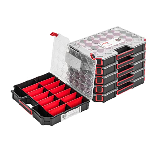 6x Sortimentskasten Kleinteilemagazin – 284 x 390 x 60 mm - Sortierkasten mit Transparent Deckel Sortierkoffer Werkzeugbox Sortimentskoffer Kasten mit herausnehmbaren Fächern 6x Sortimentskasten Kleinteilemagazin – 284 x 390 x 60 mm - Sortierkasten mit Transparent Deckel Sortierkoffer Werkzeugbox Sortimentskoffer Kasten mit herausnehmbaren Fächern von Kistenberg