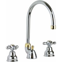 Doppelhebelhahn, 3-Loch-Installation, Farbe Chrom-Gold Paffoni IRIS IRV057CO Chrom-Gold - Iris von PAFFONI