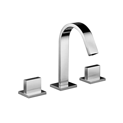 LEP052CR 3-Loch Waschtisch-Mischbatterie komplett mit 3 Metallköpfen LEVEL PAFFONI von PAFFONI