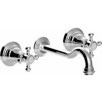 Paffoni - Drei-Loch-Wandwaschbecken mit Ausguss Belinda FBLV008CR Chrom - 245 mm von PAFFONI