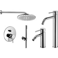 Paffoni - Chromfarbenes Set mit hoher Waschtischarmatur, Bidet und Dusche Light KITLIG7CR Paffoni - Chromfarbenes Set mit hoher Waschtischarmatur, Bidet und Dusche Light KITLIG7CR von PAFFONI
