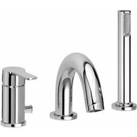 Paffoni - Decksbademischer mit Duschset und Ausguss Red RED040LCR Chrom von PAFFONI