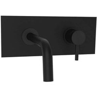 Wand-Einbau-Waschtischmischer mit 178 mm Auslauf und Einzelplatte Paffoni Light LIG105NO matt-schwarz - 178 mm Wand-Einbau-Waschtischmischer mit 178 mm Auslauf und Einzelplatte Paffoni Light LIG105NO matt-schwarz - 178 mm von PAFFONI