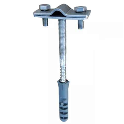 PAG Turbo GmbH® - Blitzschutz Blitzableiter Material Tiefenerder feuerverzinkt oder aus Edelstahl (Leitungshalter m. Dübel Edelstahl) Art. Nr. BS59 von PAG Turbo GmbH