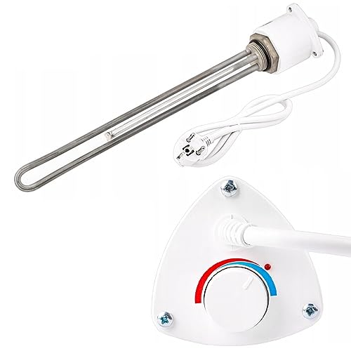 Heizstab mit Thermostat 230V mit 2kW oder 3kW Heizelement Heizpatrone 5/4" - 6/4" (2kW - 6/4") von PAG Turbo GmbH