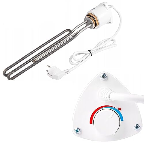 Heizstab mit Thermostat 230V mit 2kW oder 3kW Heizelement Heizpatrone 5/4" - 6/4" (3kW - 6/4") von PAG Turbo GmbH